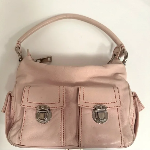 Marc Jacobs Leather Shoulder Bag in Blush Pink - Picture 1 of 15